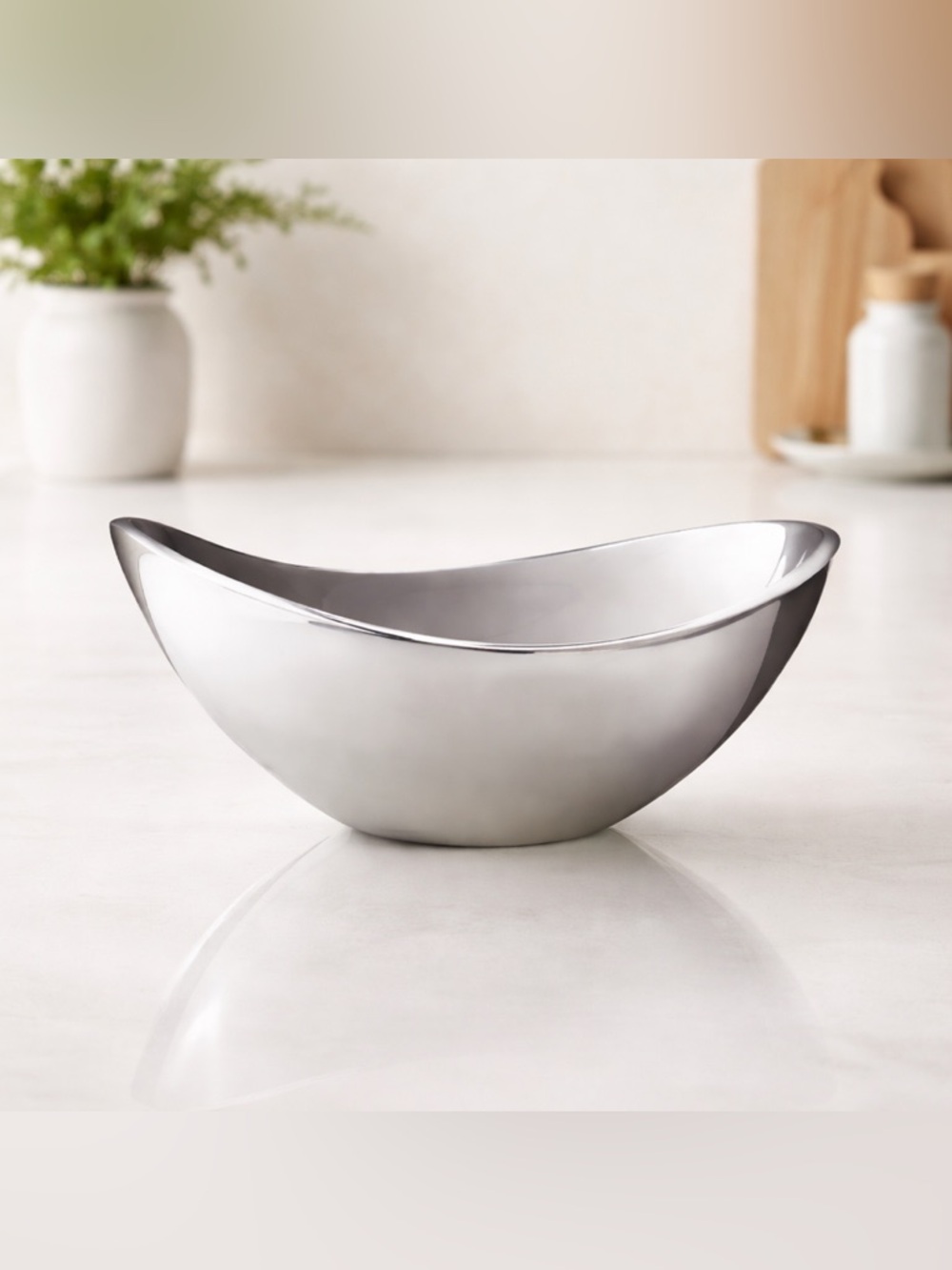 Nambe Butterfly Bowl 7” Alloy Serving Dish Mid Century Modern Sculptural